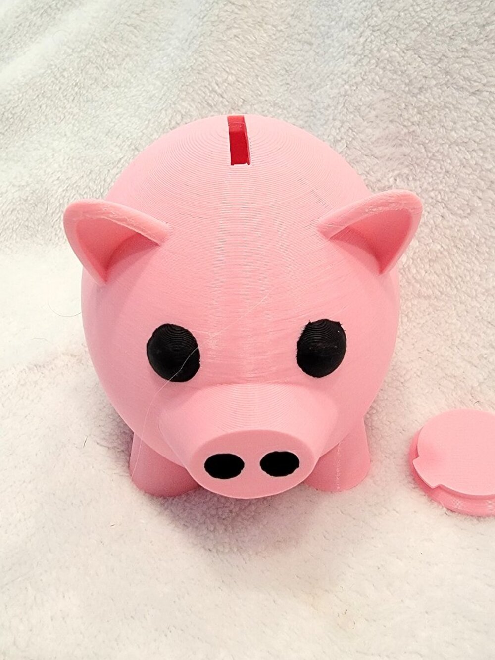 Pink Piggy Bank with Plug